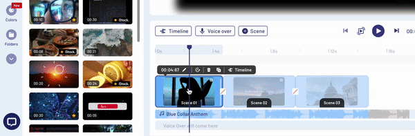 how to create a montage using InVideo - step 4