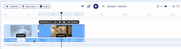 how to create a J-cut using the InVideo editor - step 3