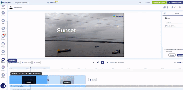 How to Add Overlays to video - Step 2