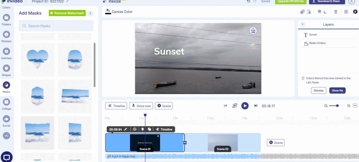 How to Add mask to video - Step 3