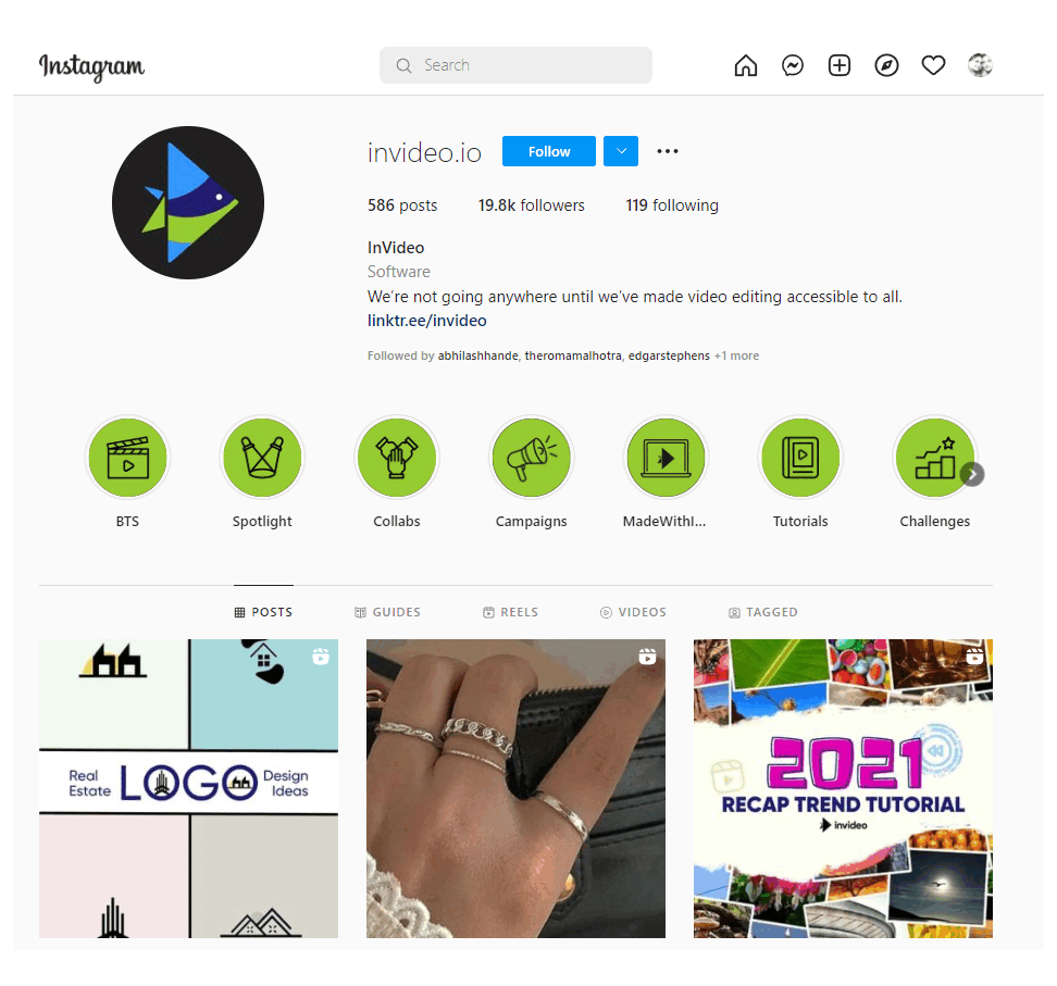 How to download Instagram reels on Desktop - step 1