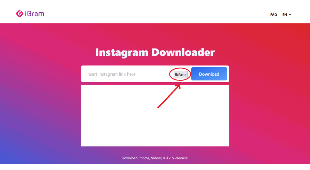 How to download Instagram reels on Desktop - step 2