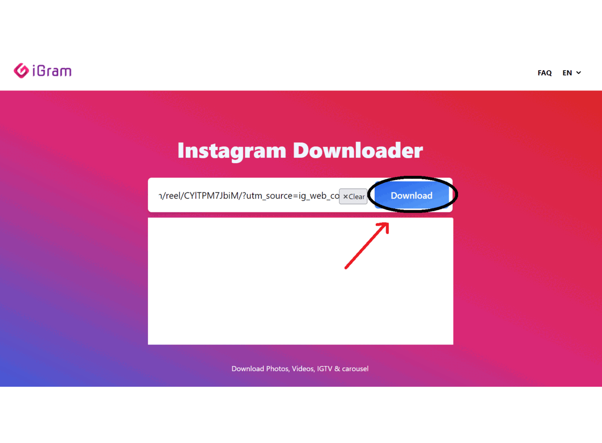 How to download Instagram reels on Desktop - step 3