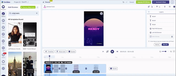 How To Create Viral Reels Using InVideo_Step 2
