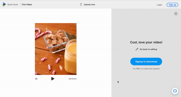 How to trim a video online_step 4