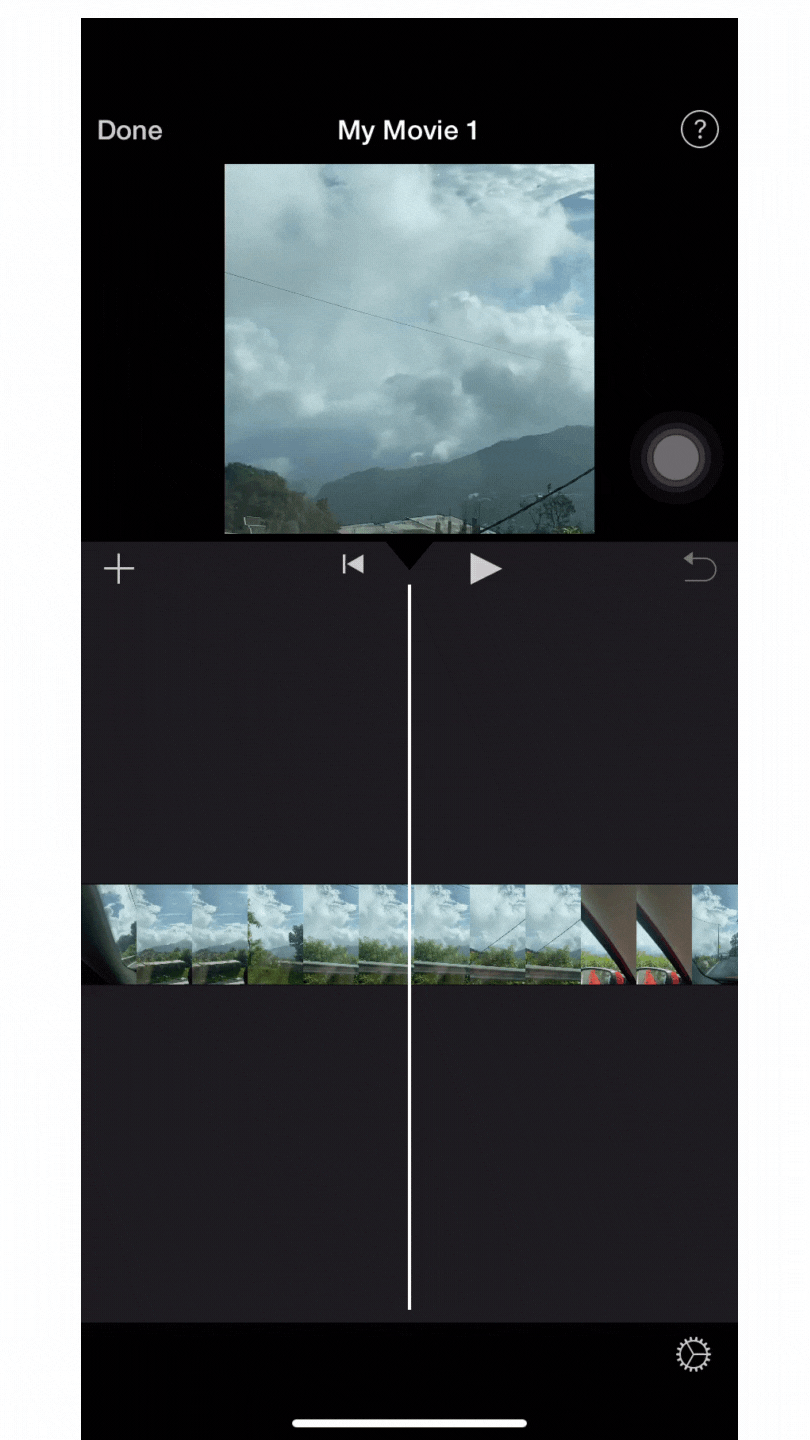 How to cut and trim a video using iMovie on iPhone_Step 2