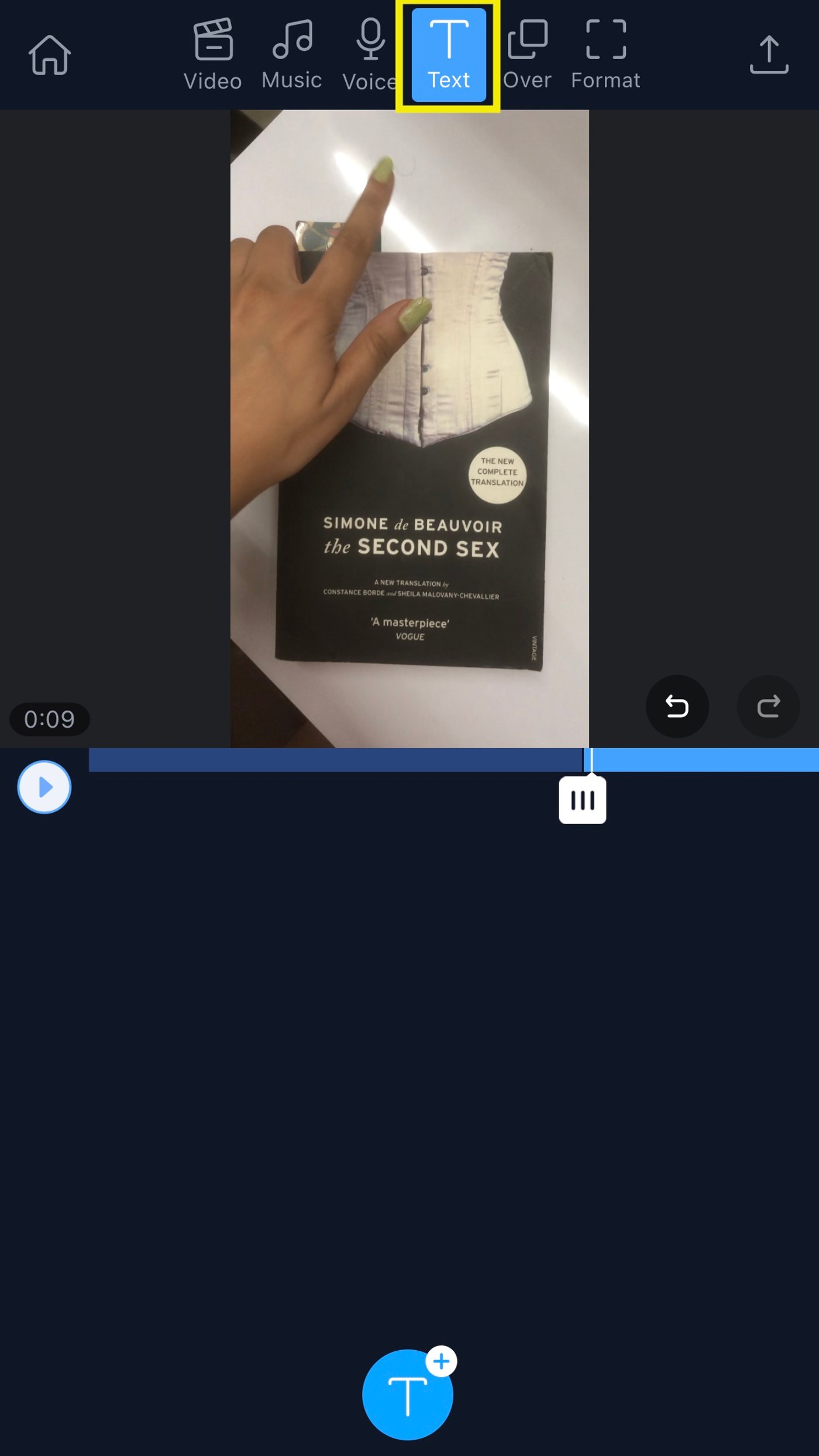 How to add text to a video on iPhone_step 4