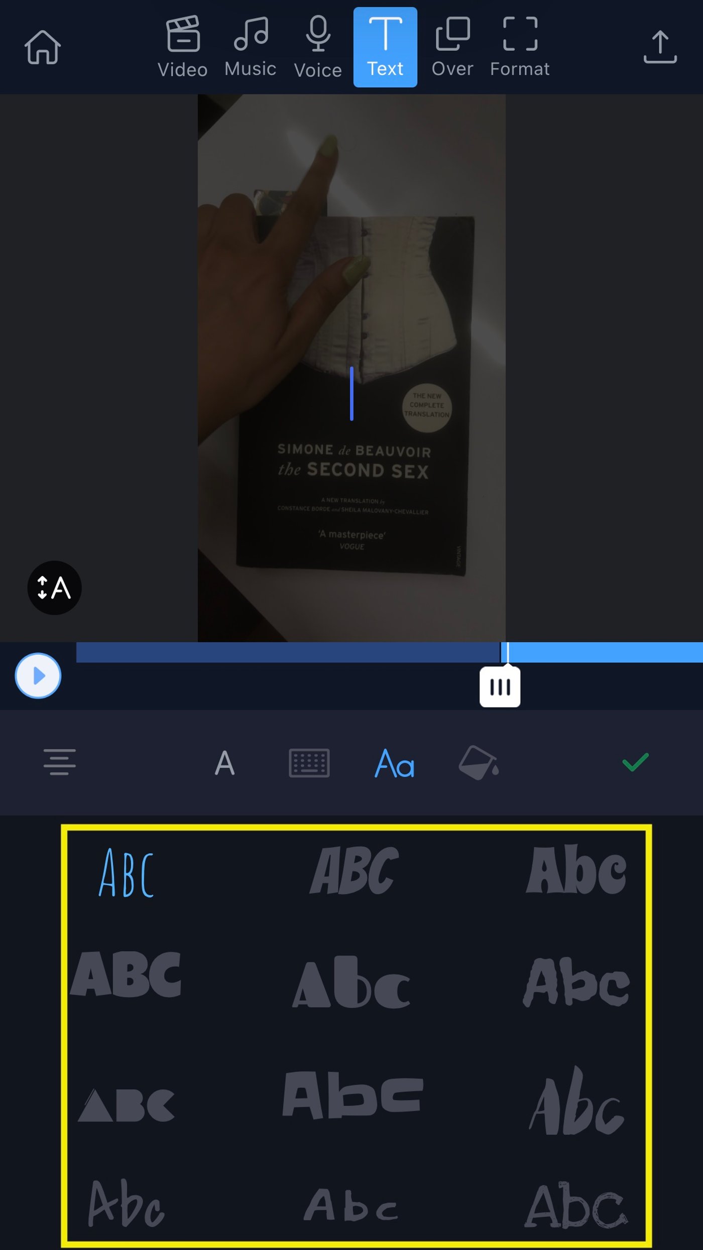 How to add text to a video on iPhone_step 5