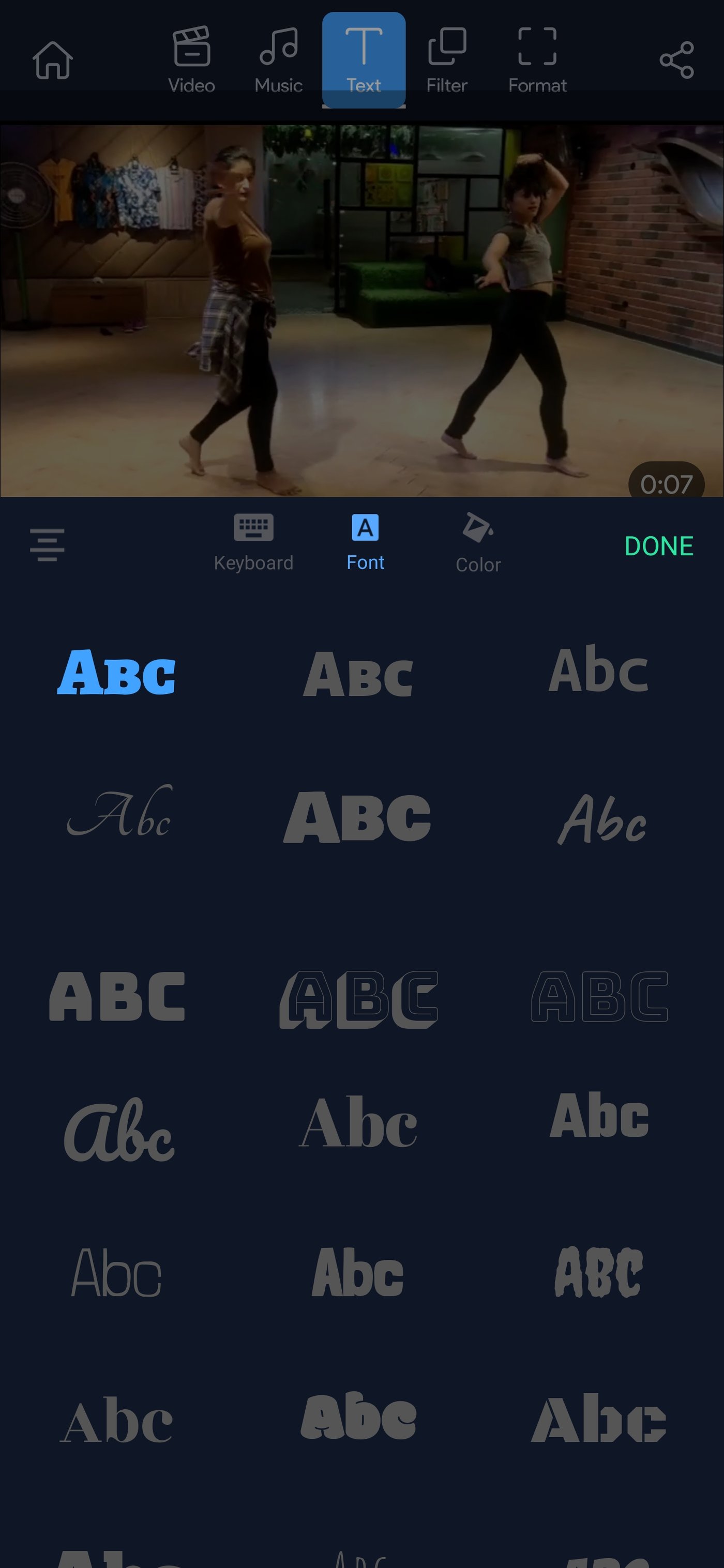 How to add text to a video on Android_step 5