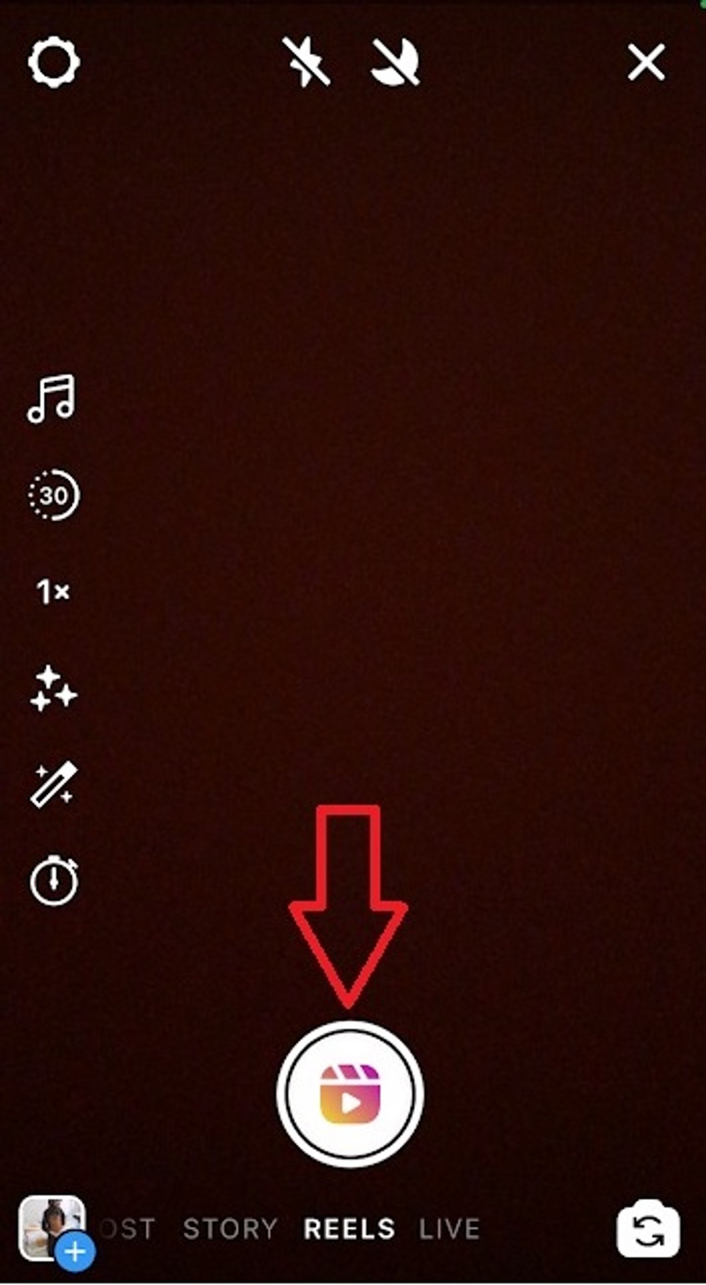 How to Post a Video on Instagram reels from within the app_step 3
