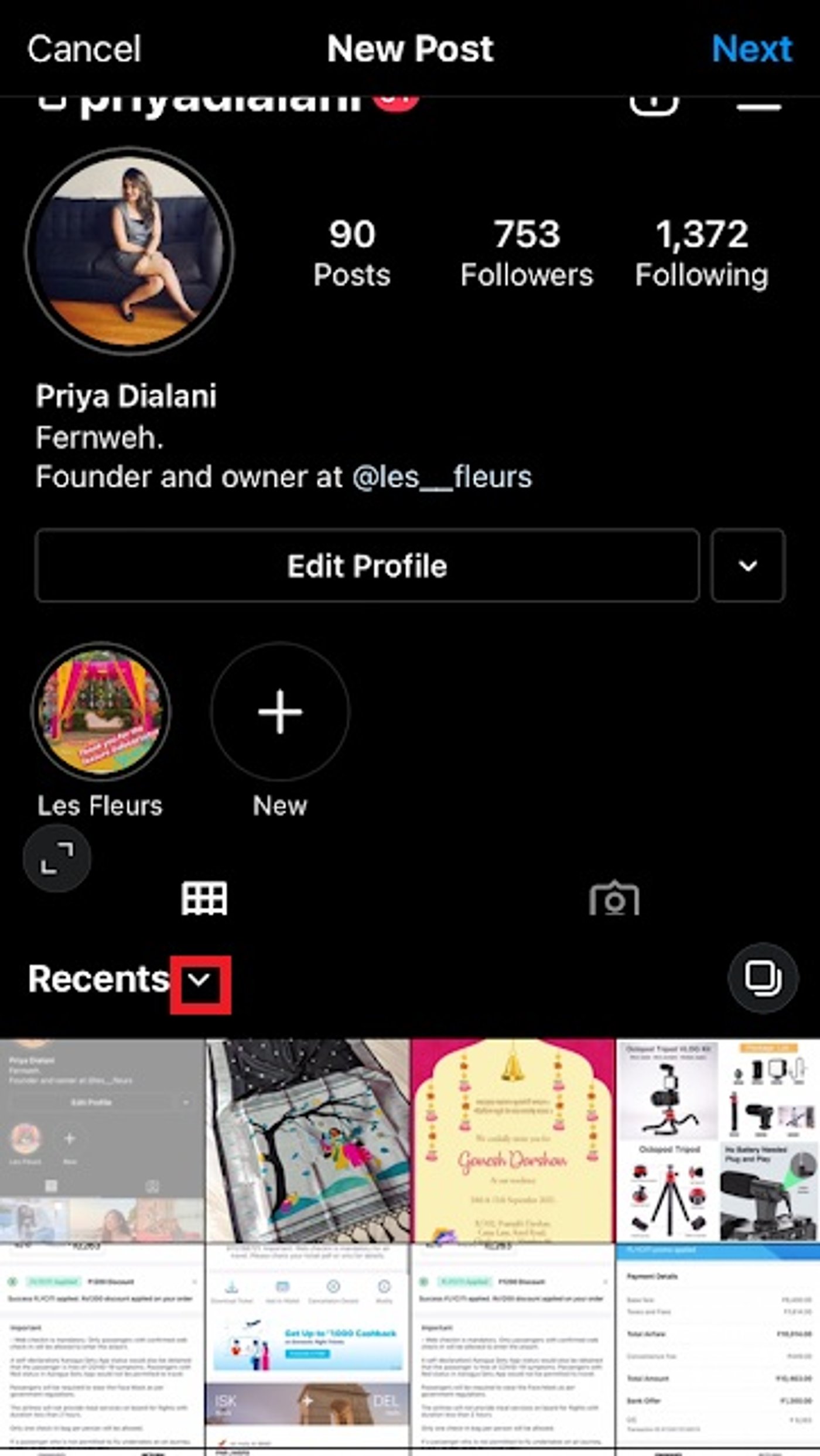 How to Post a Video on Instagram Feed from gallery - step 3