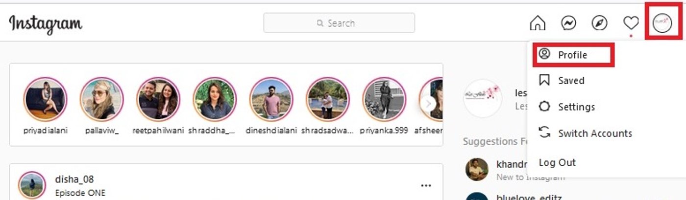post an IGTV from your computer_step 1