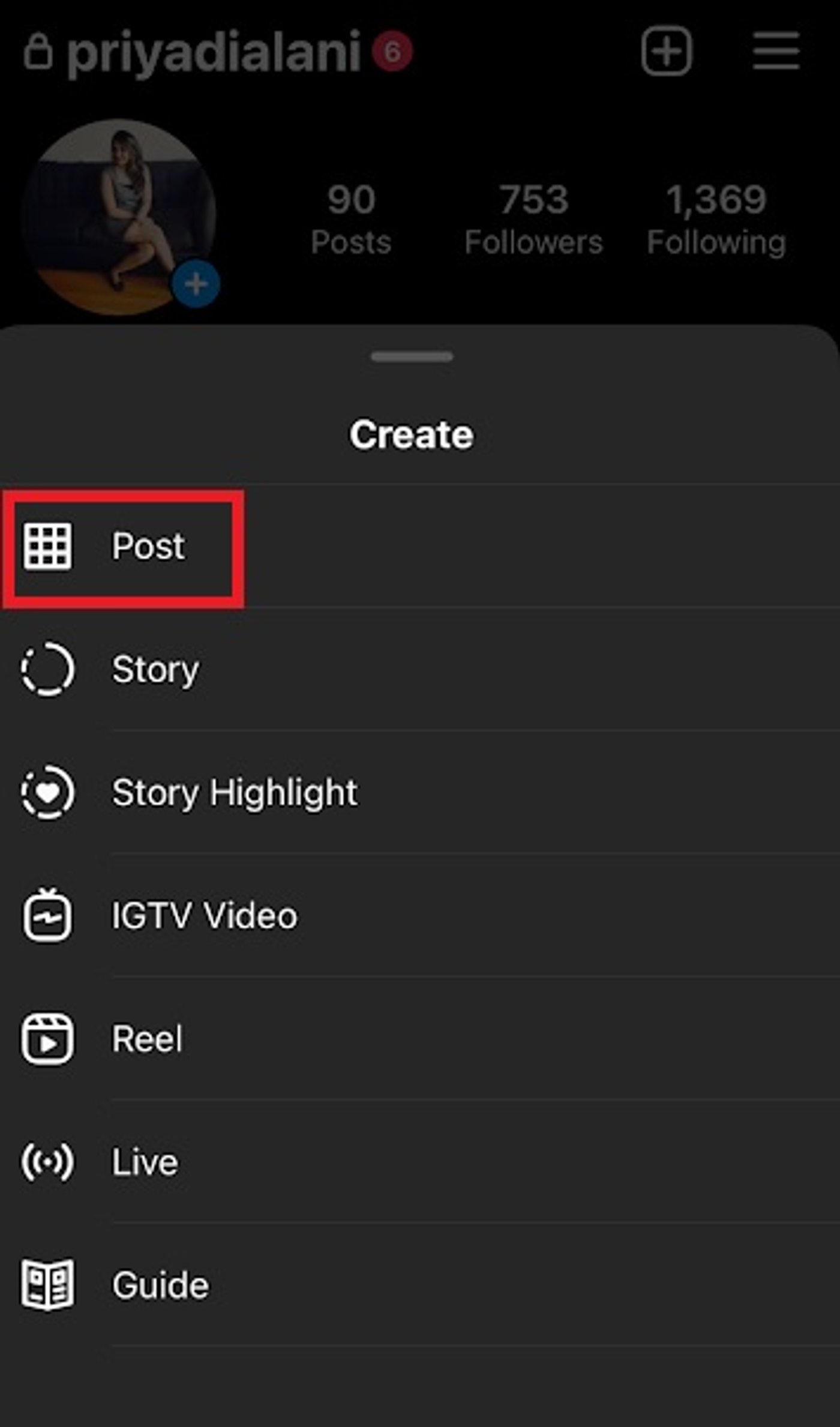 How to Post a Video on Instagram Feed from gallery - step 2