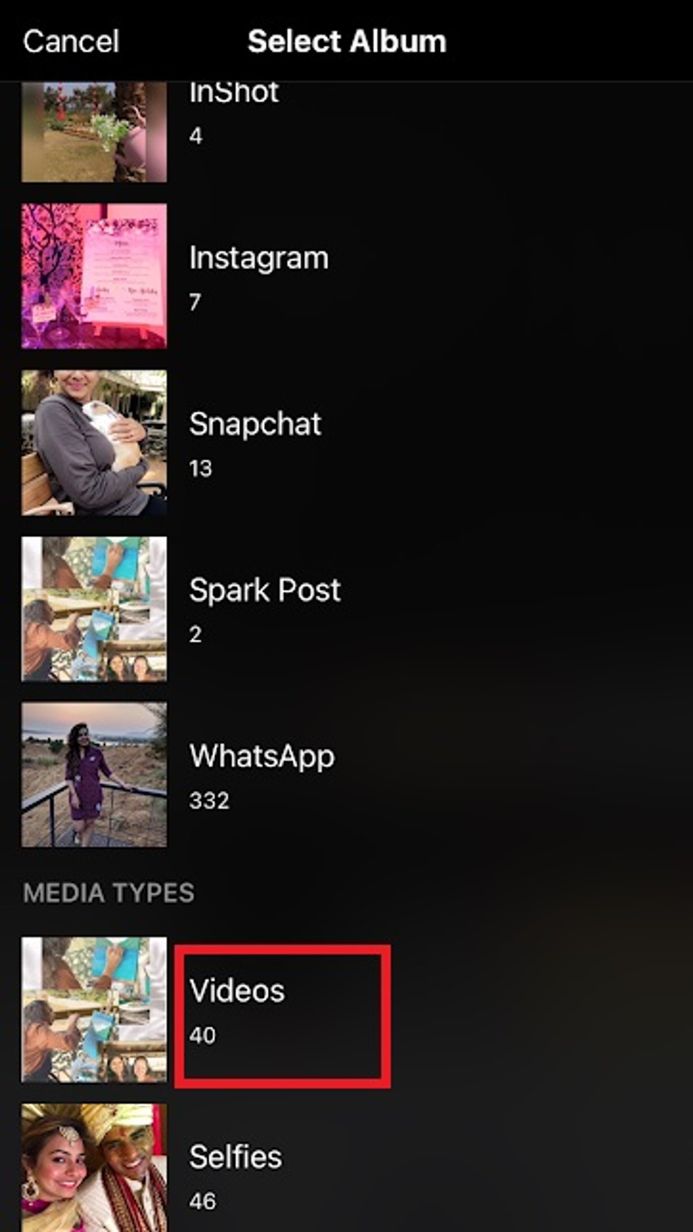 How to Post a Video on Instagram Feed from gallery - step 4