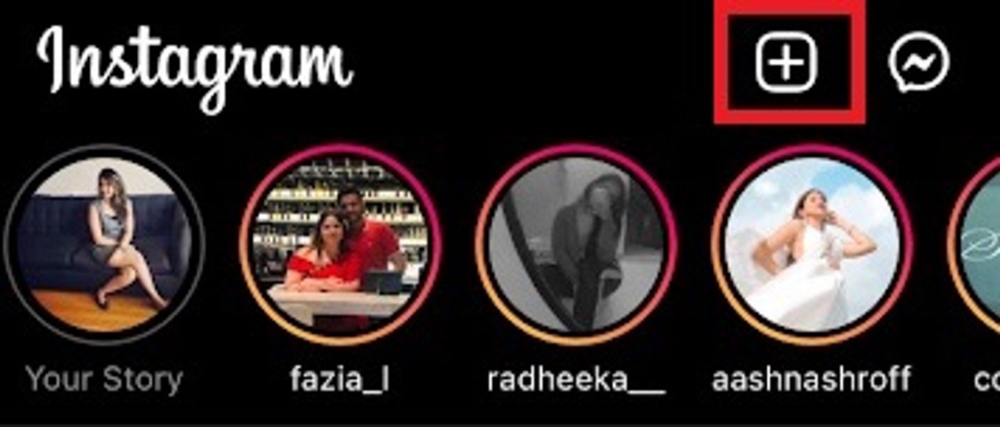 How to Post a Video on Instagram Feed within app itself - step 1