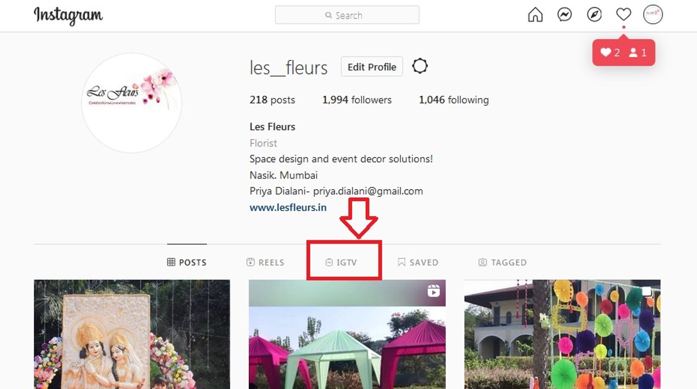 post an IGTV from your computer_step 2