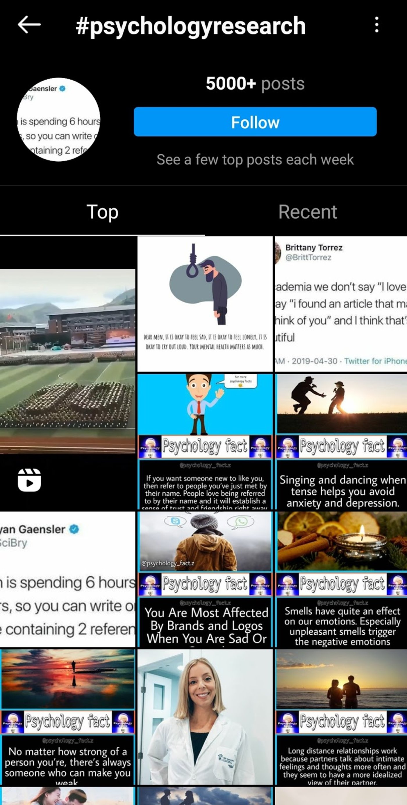 Use hashtags for finding more posts