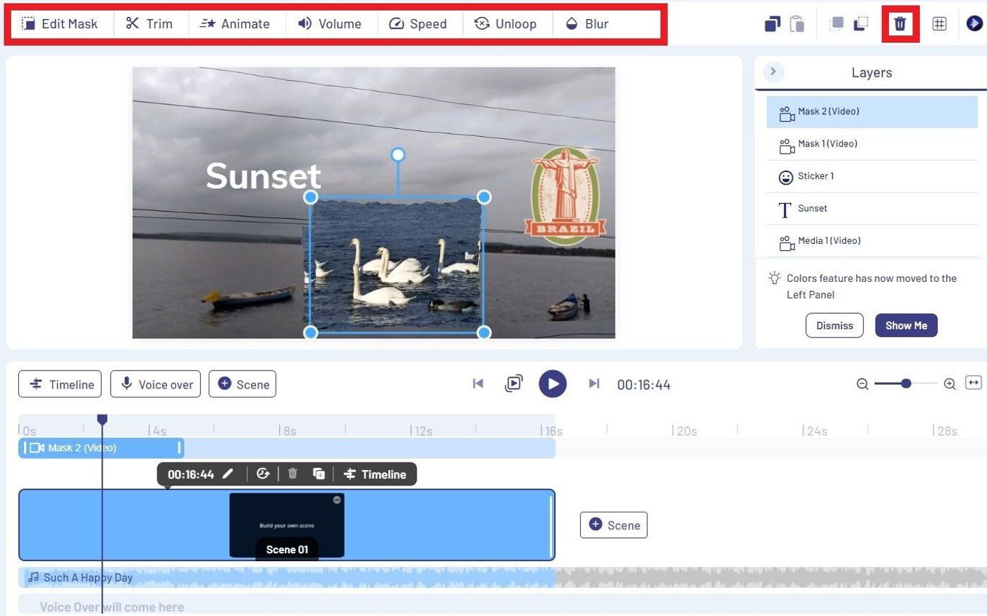How to Add mask to video - Step 4