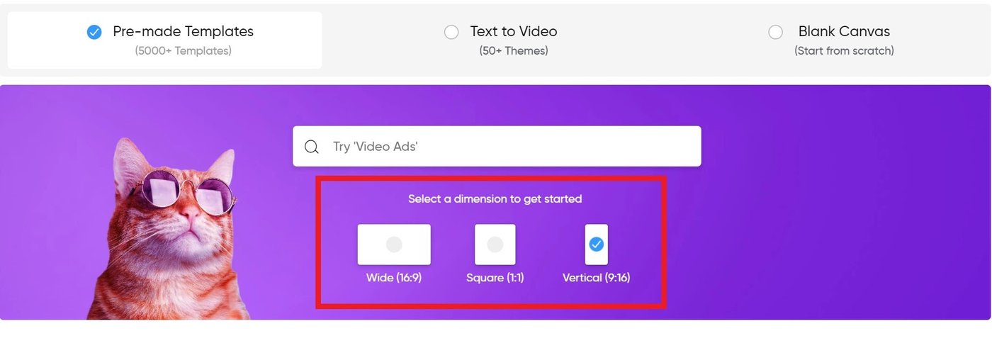 How to Access and Use 5000+ Templates to Create Videos - Step 1