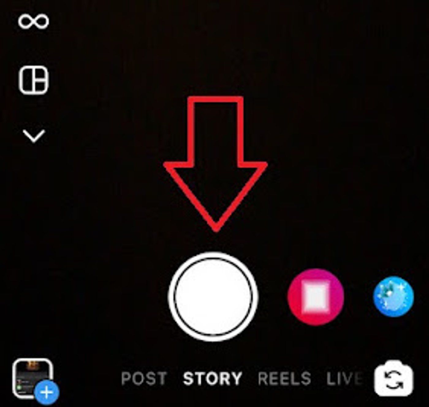 How to Post a Video on Instagram story by recording a video within the app_step 3