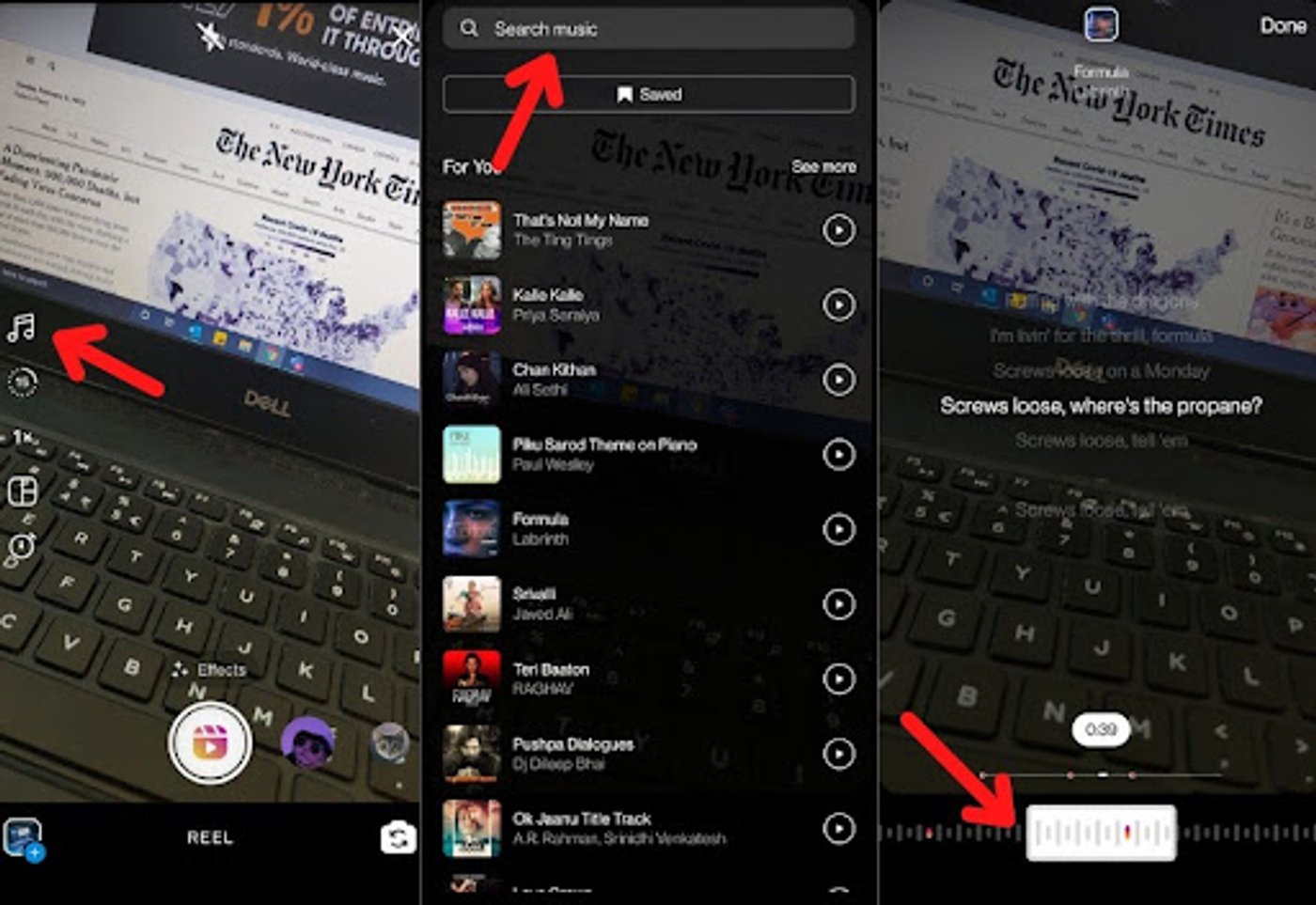 How To Make A Reel On Instagram With Photos - Step 2