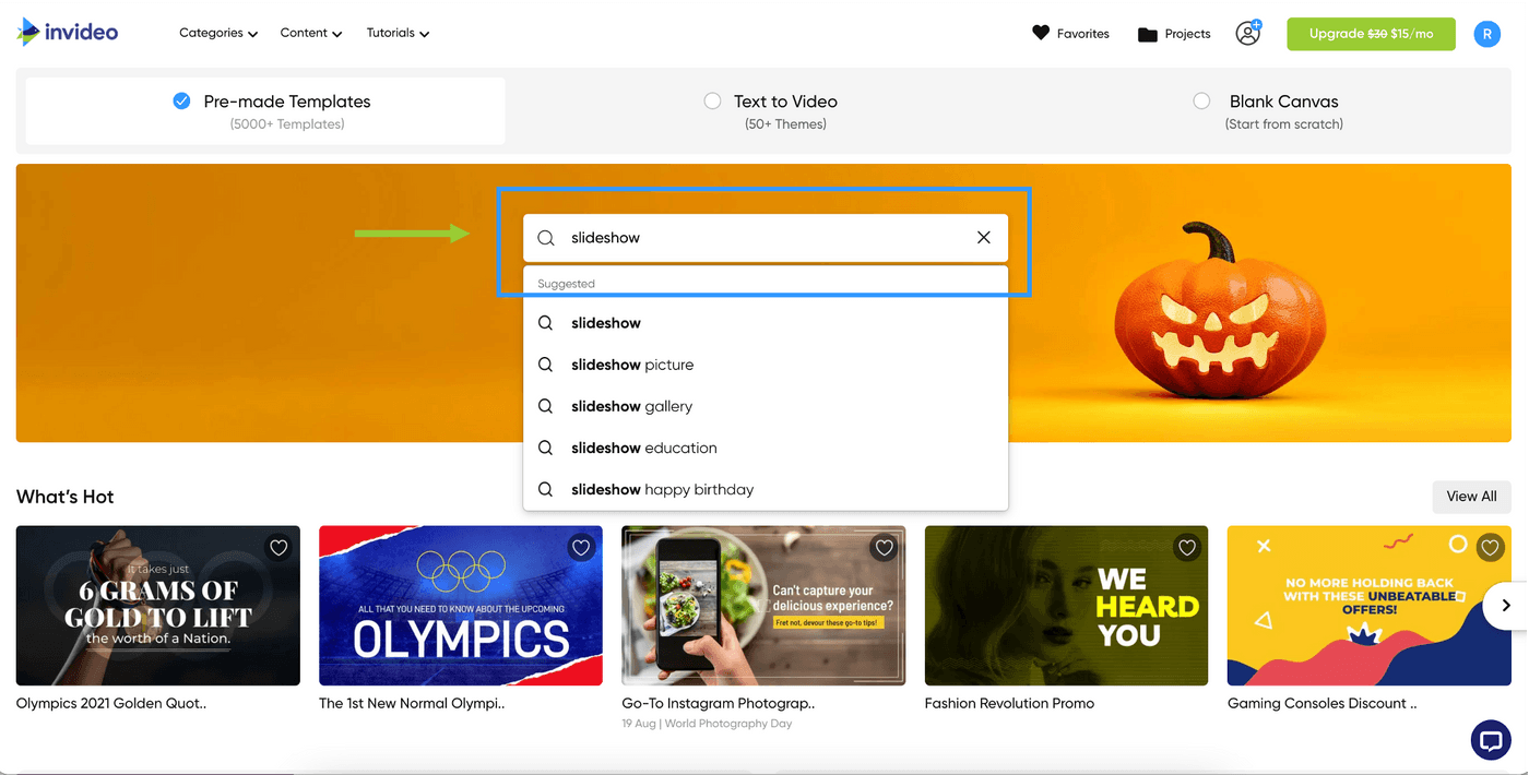 How to make a slideshow online_step 2