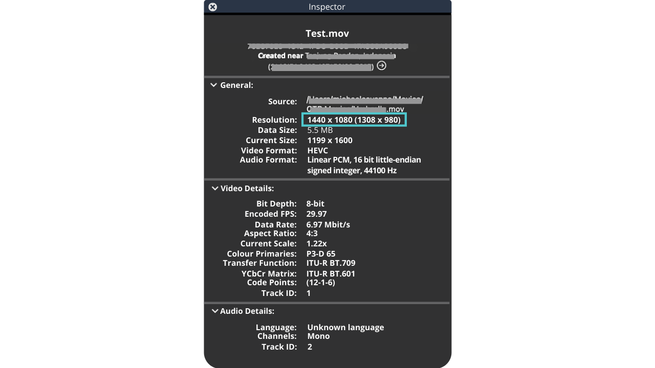 How to find aspect ratio on mac