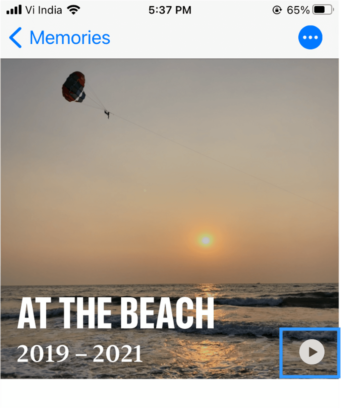how to make photo slideshow using in-built Photos app_step 6