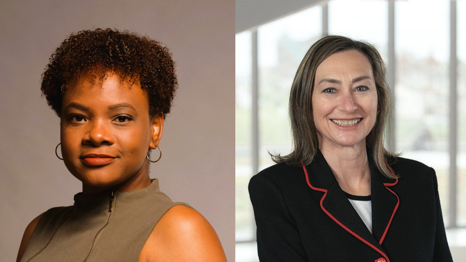 Side by side headshots of the project principal investigators Dr. Ann Gakumo on the left and Dr. Greer Glazer on the right