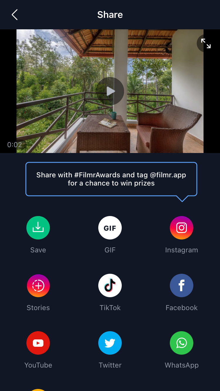 how to make slideshows on iPhone via Filmr app_step 11