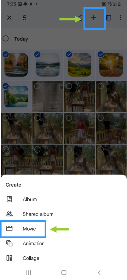 How to make a slideshow with Google photos_step 2