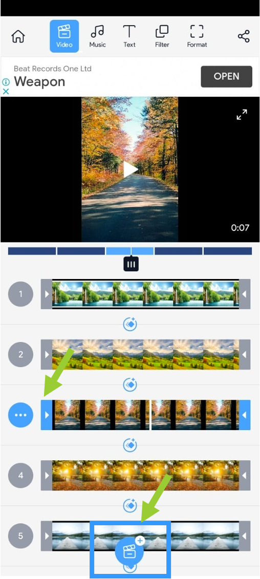 make slideshow on Android via the Flimr app_step 4
