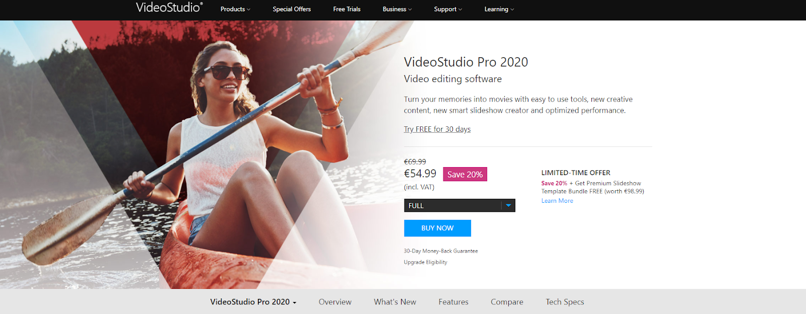 Corel VideoStudio Pro Homepage