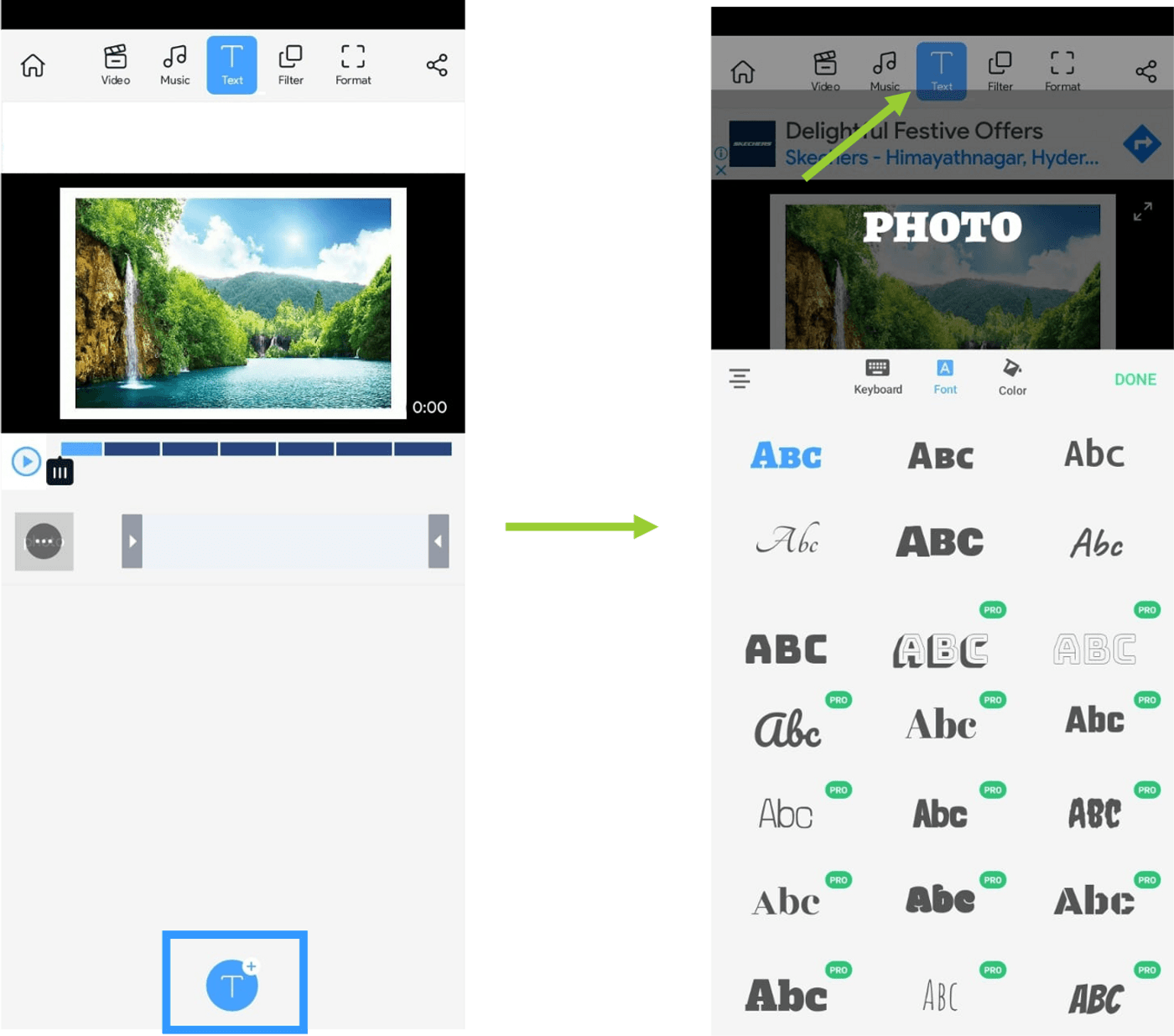 make slideshow on Android via the Flimr app_step 6