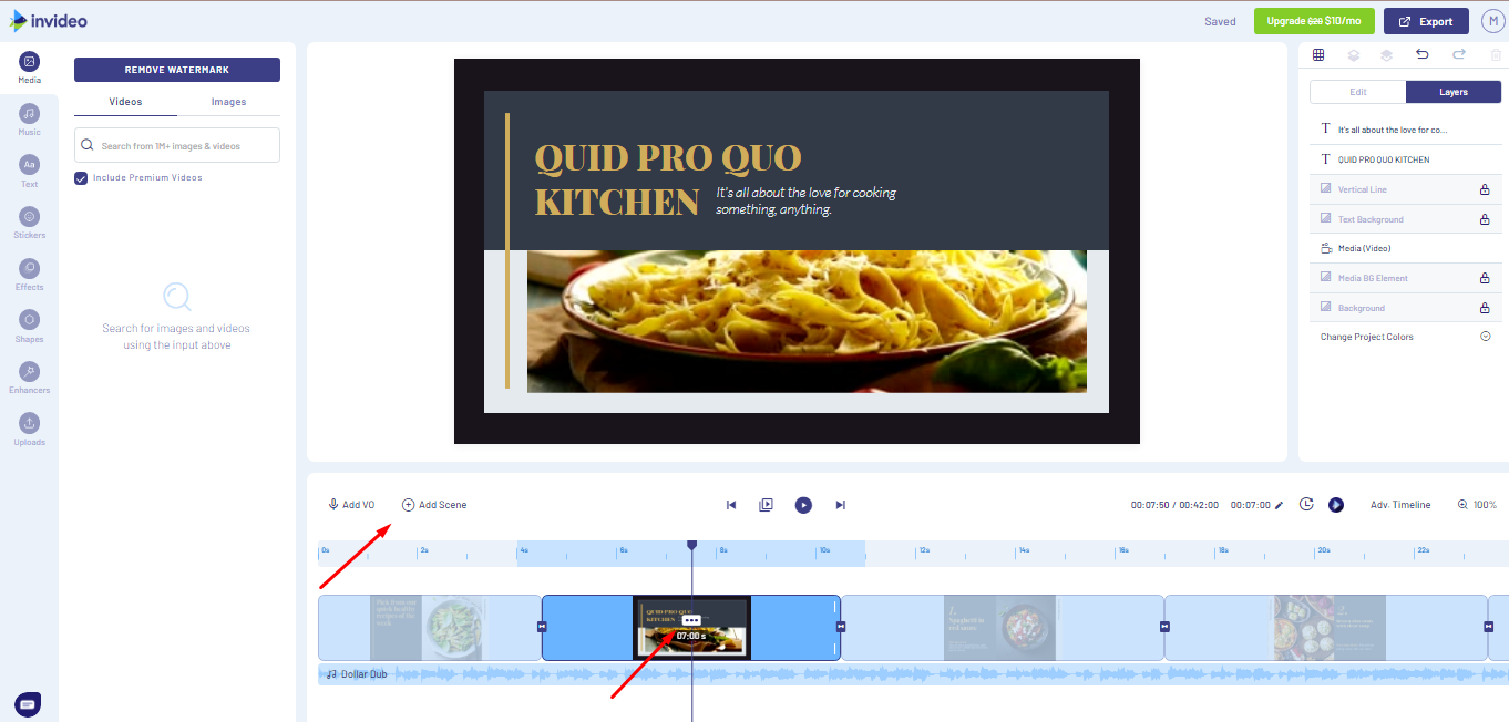 InVideo Scene Editor