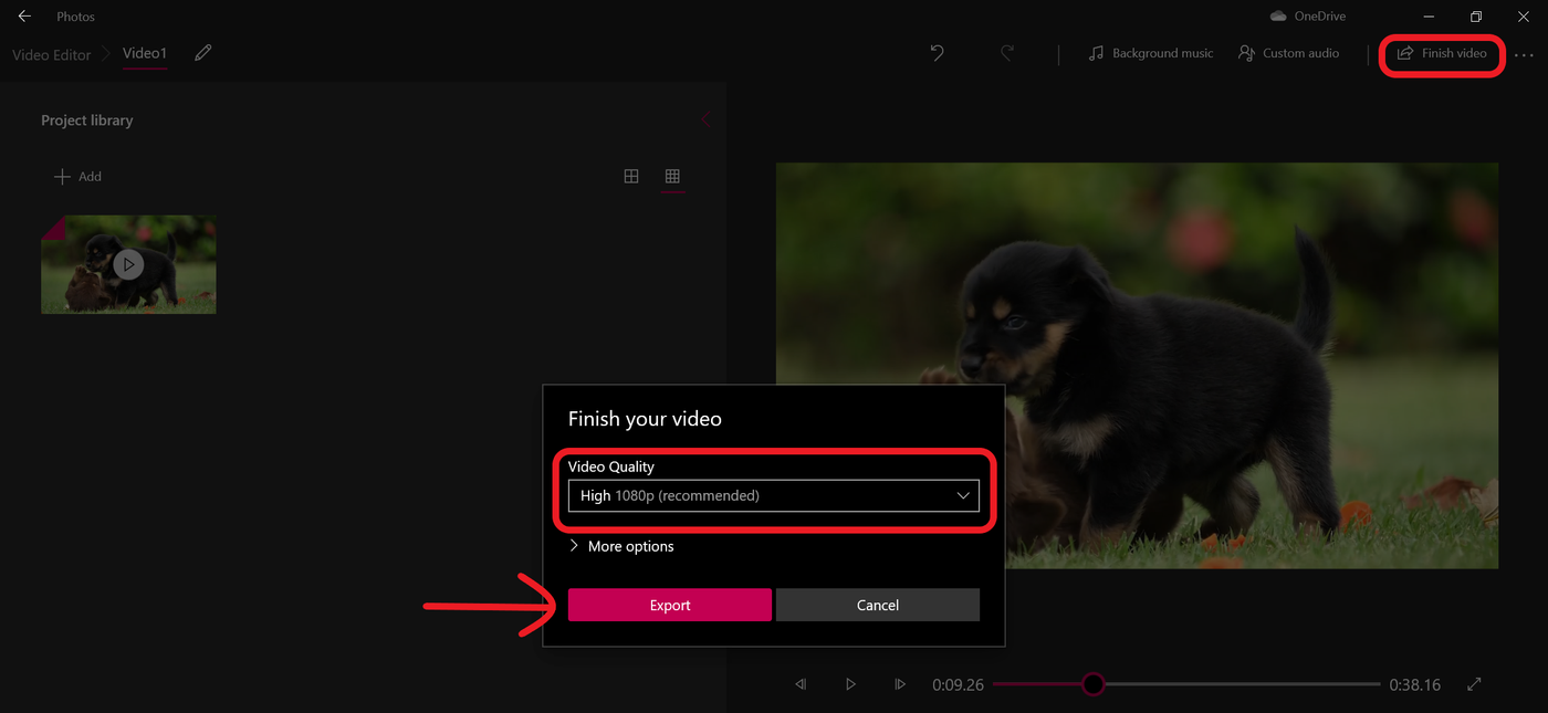 cut and combine parts of your video on Windows 10_Step 7