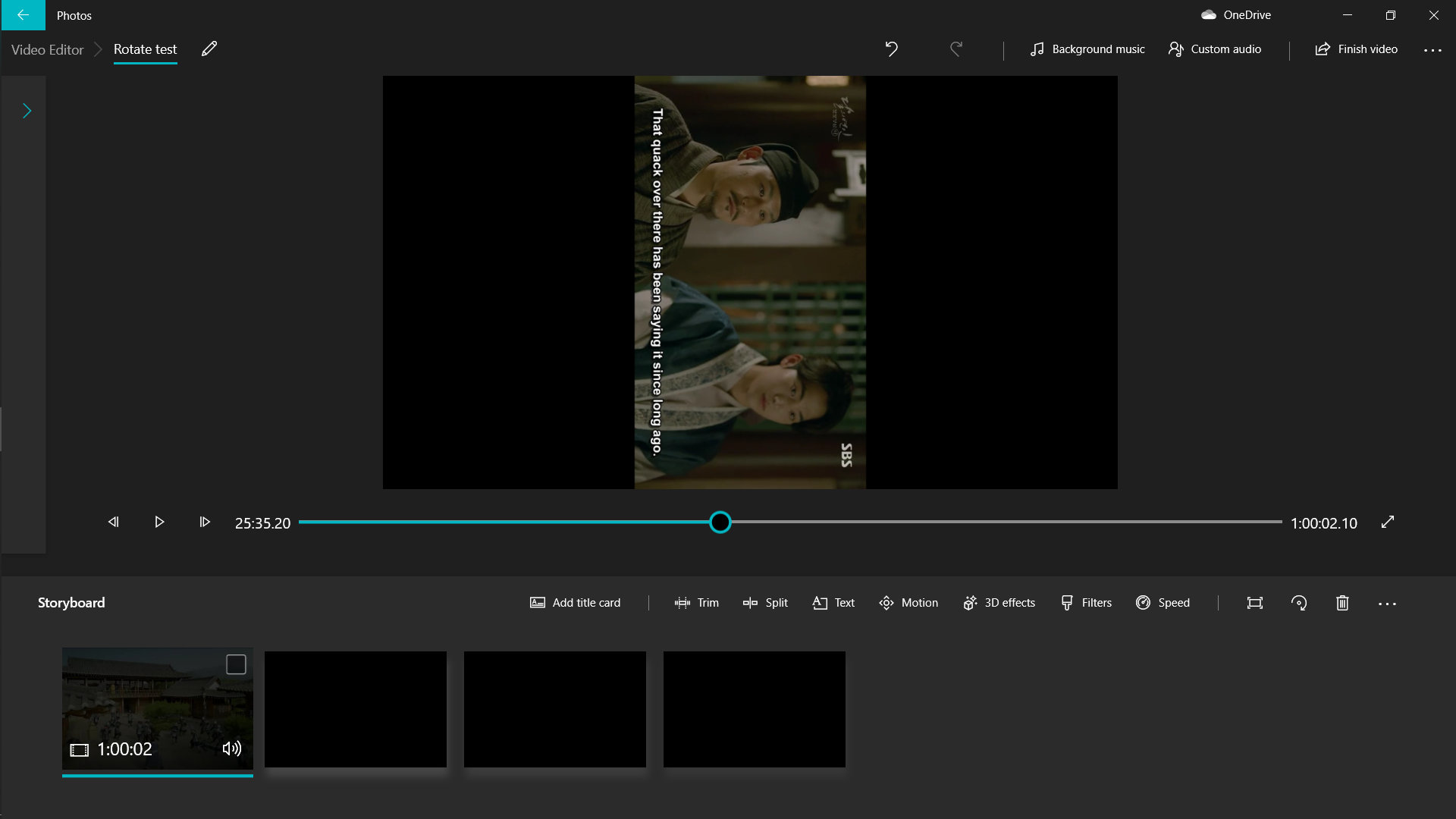How to rotate a video in Windows 10 using Video Editors - step7