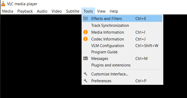 how to rotate video with vlc step 1