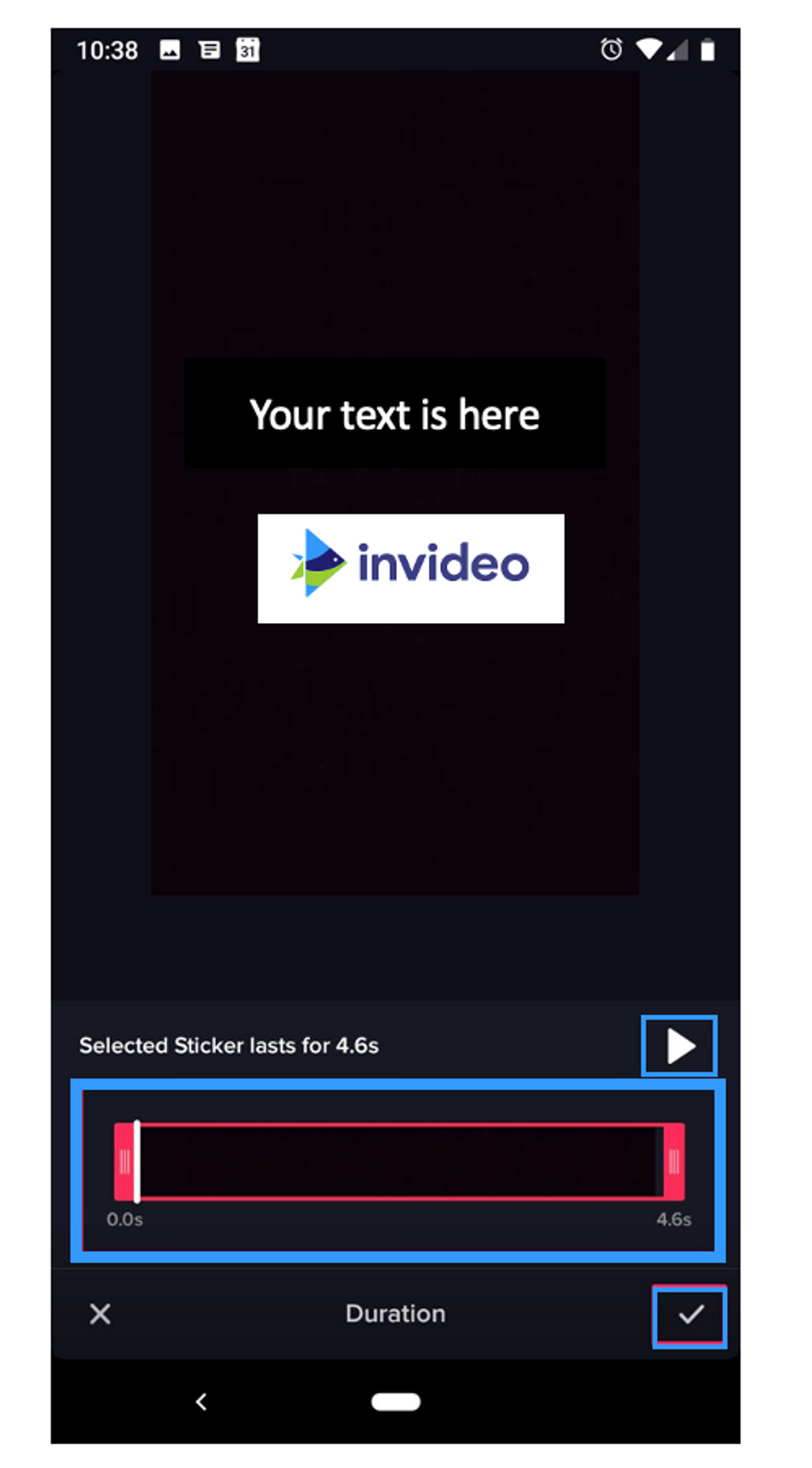 Set duration’ tiktok screen example