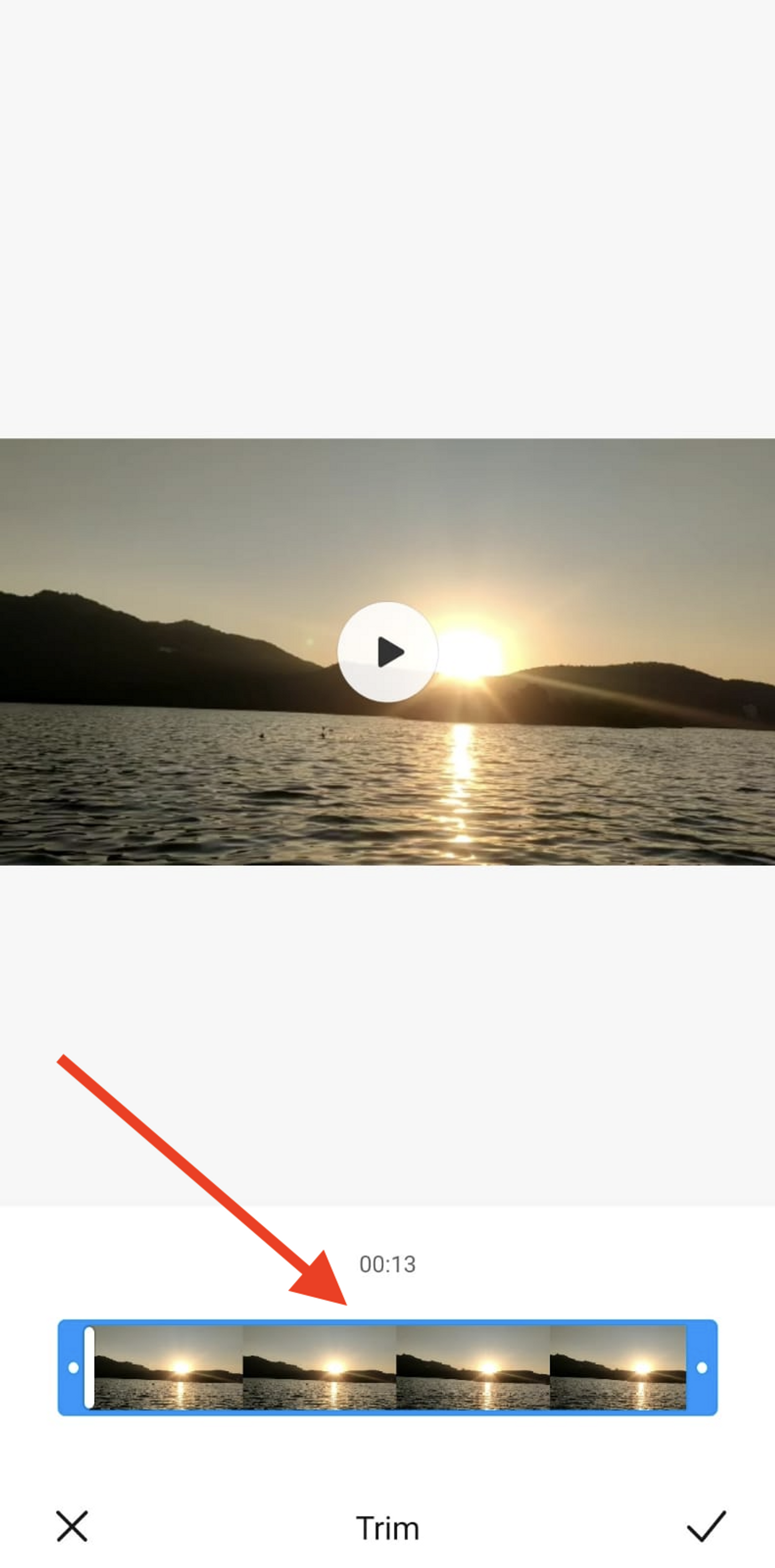 How to trim a video using the Gallery app in Android_Step 2