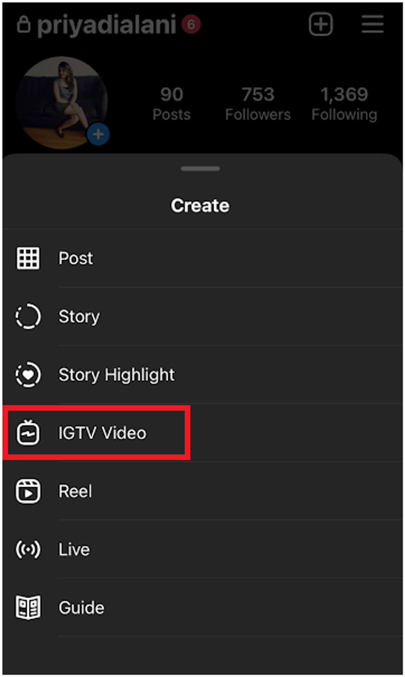 How to Post a Video on IGTV_ step 2