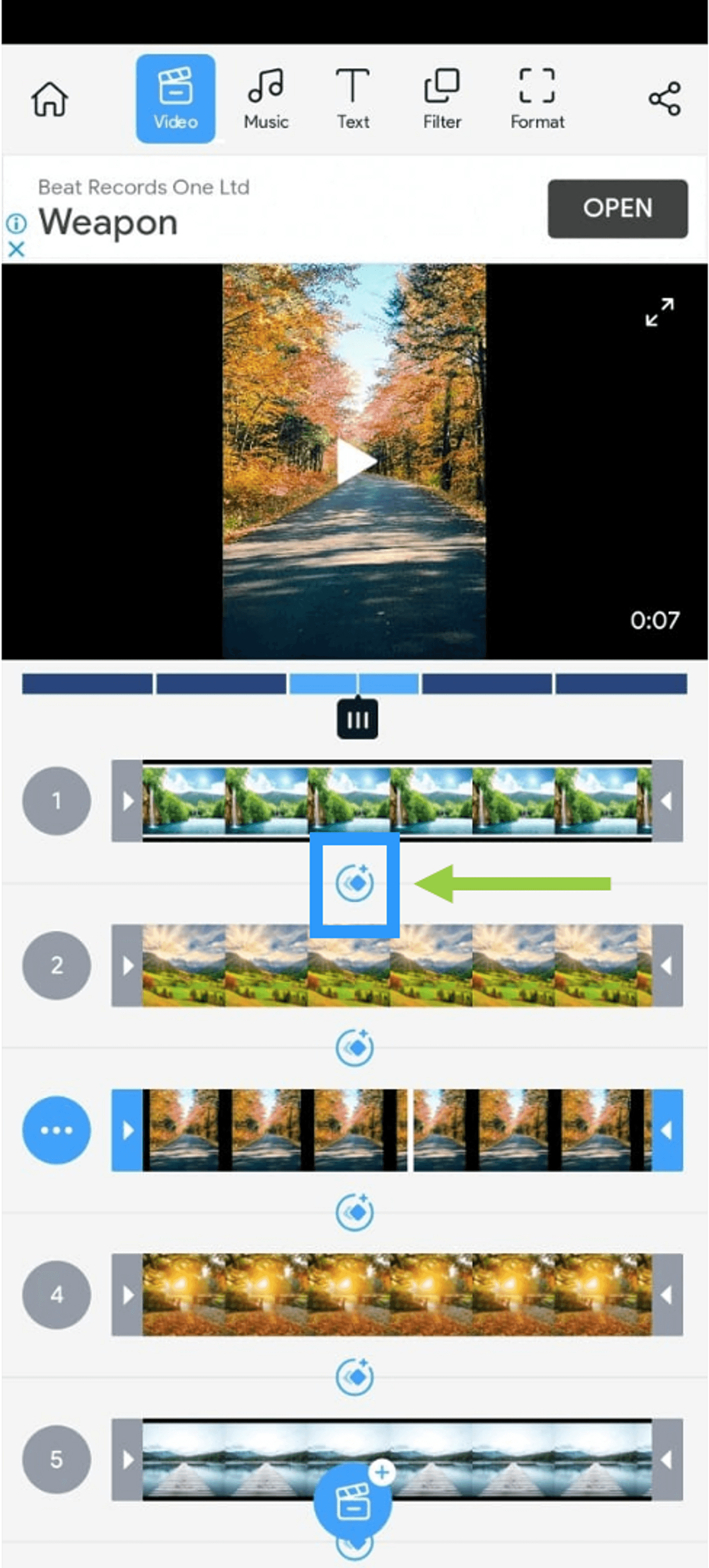 make slideshow on Android via the Flimr app_step 5