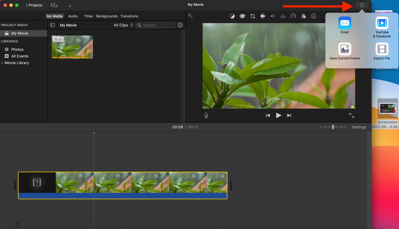How to cut and trim a video on Mac_Step 8