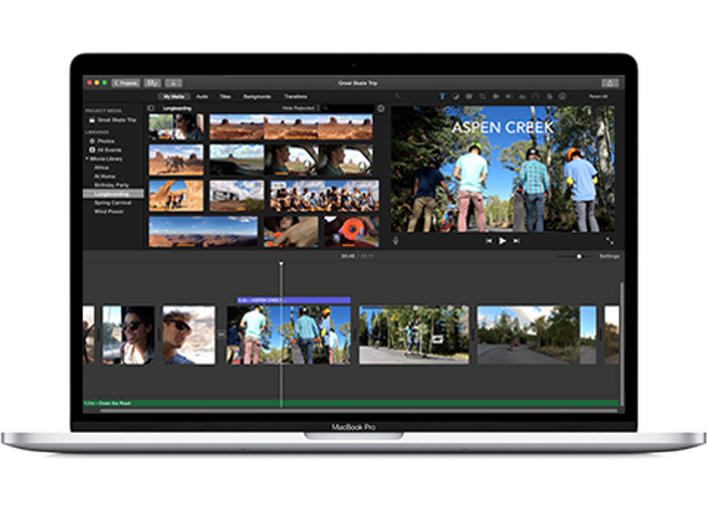 Apple iMovie video editing software for Mac