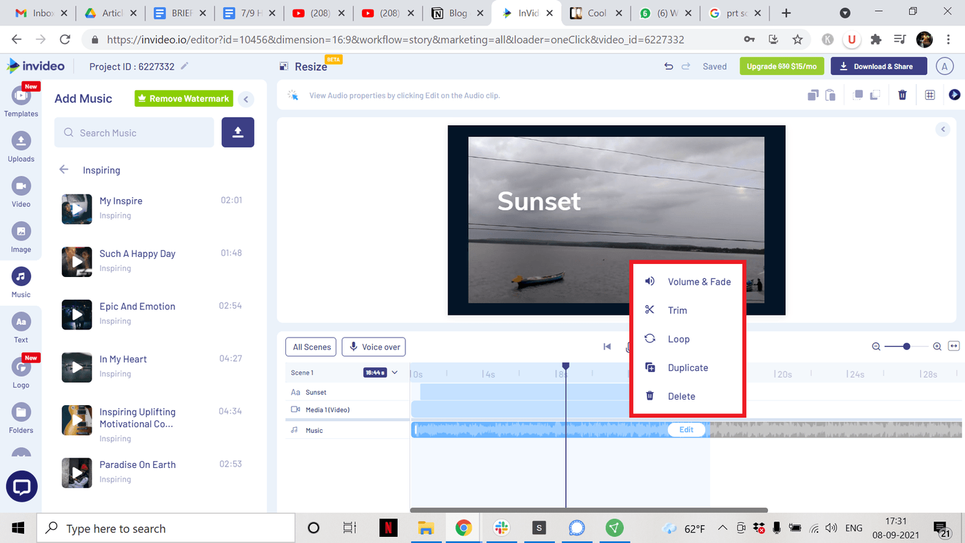 How to Add Royalty-Free Music to your Video - Step 4