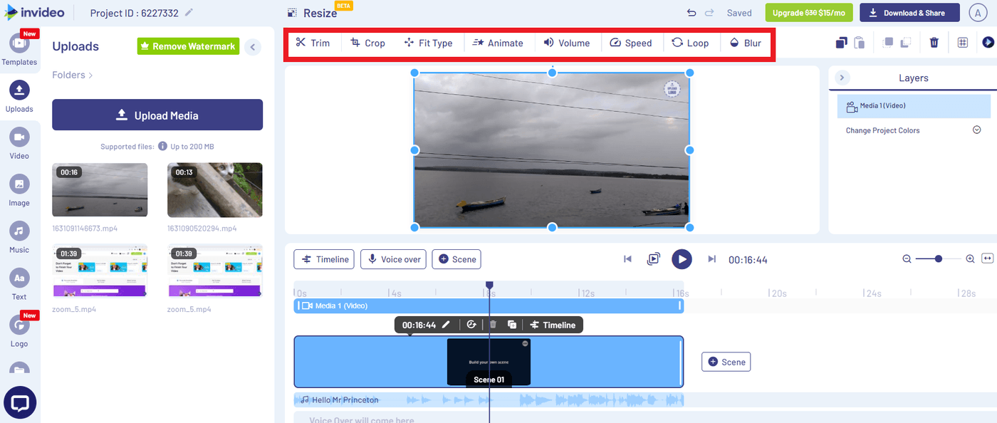 Step 3a: Trim your Video