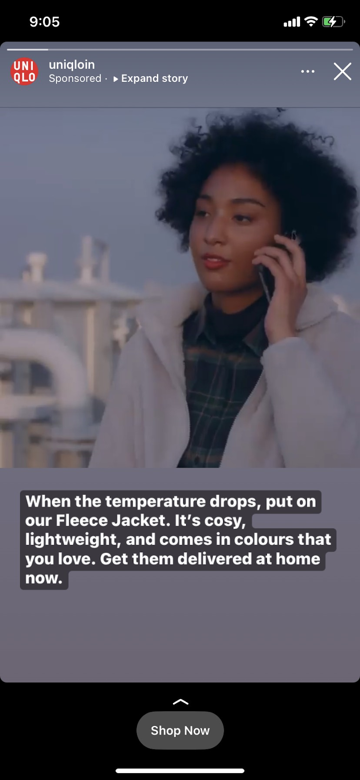 Resolution and aspect ratio for Story video ad