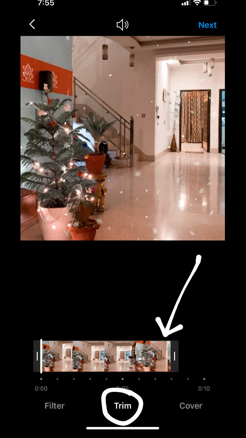 Trimming Instagram Feed Video