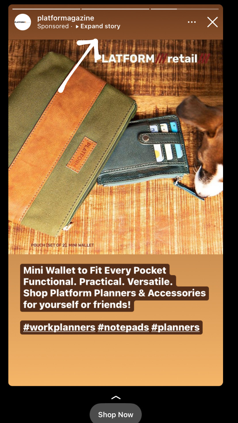 add 10 story cards of 15 seconds each