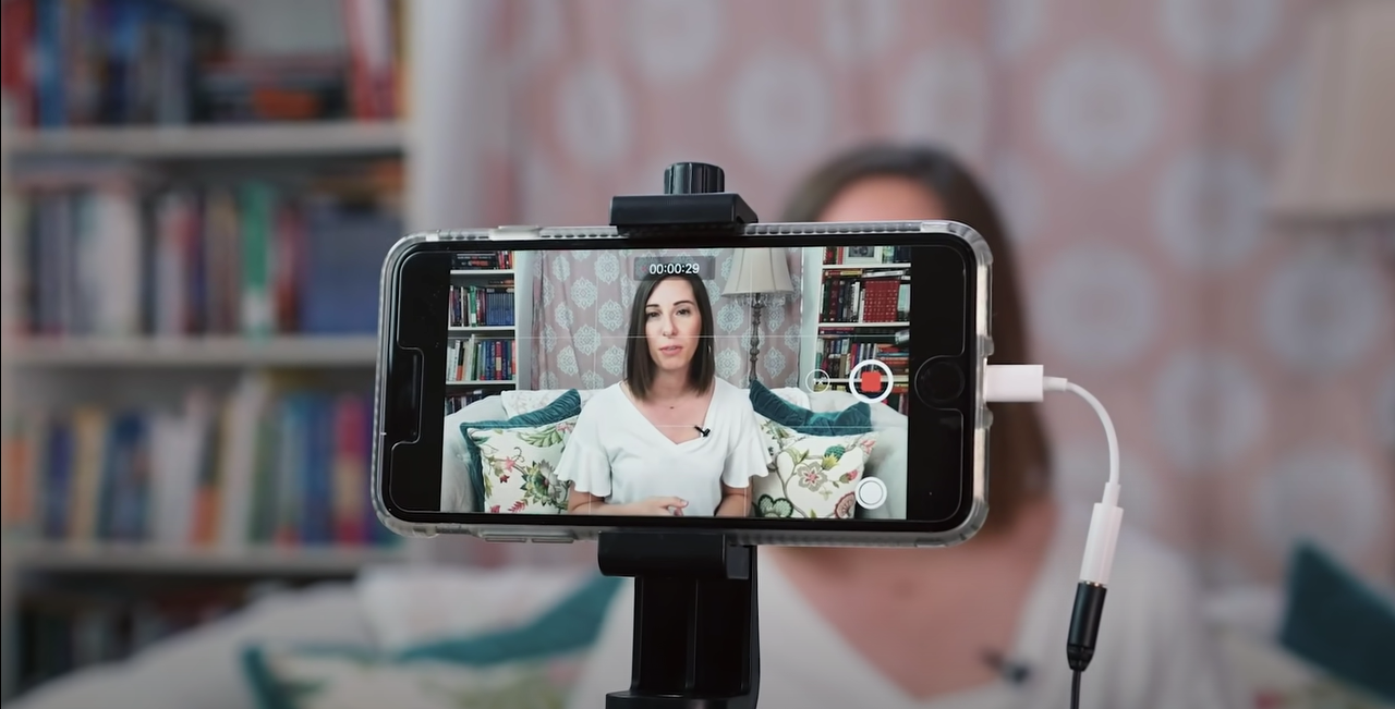 Plugin the adapter to your phone